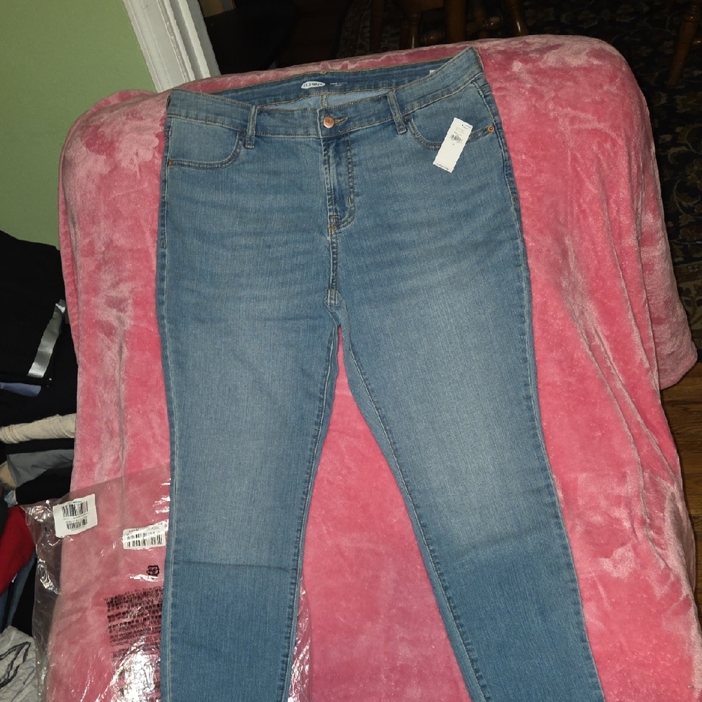 Women's (14) Old Navy Super Skinny Mid Rise Jeans